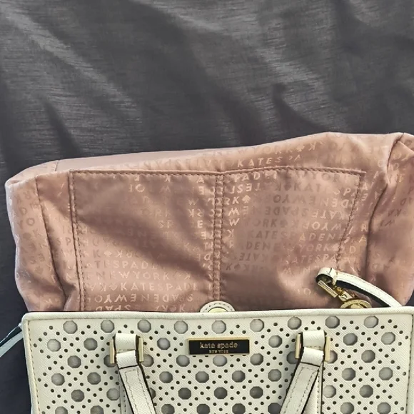 Kate Spade White Perforated Satchel/Crossbody - Picture 6 of 13